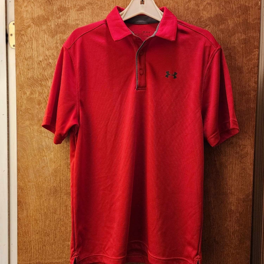 Under Armor Medium Men's UA Tech Performance Loose-Fit Golf Polo Team Shirt